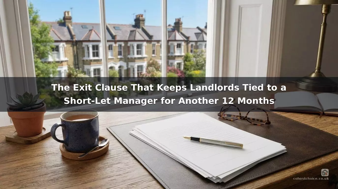 The Exit Clause That Keeps Landlords Tied to a Short-Let Manager for Another 12 Months