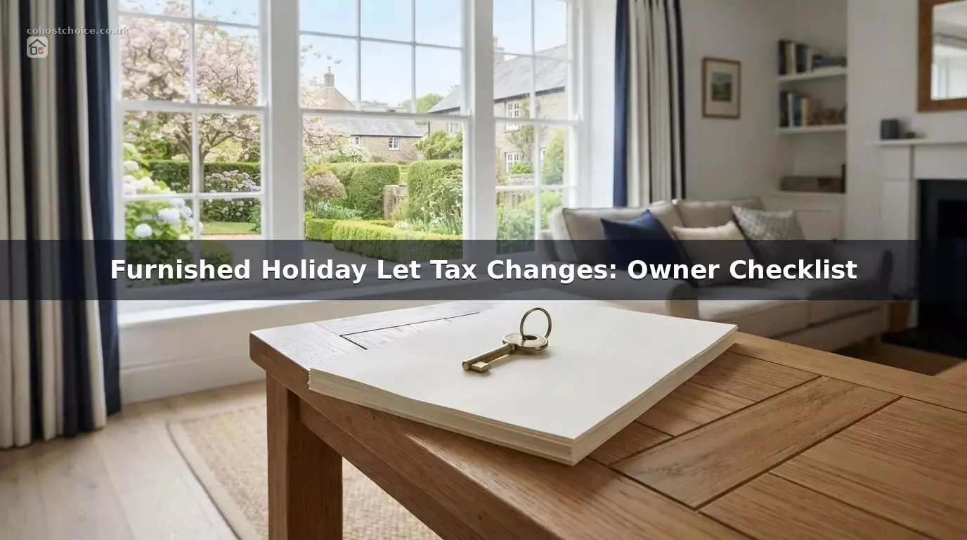 Furnished Holiday Let Tax Changes: Owner Checklist