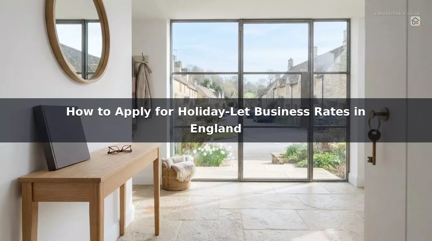 How to Apply for Holiday-Let Business Rates in England